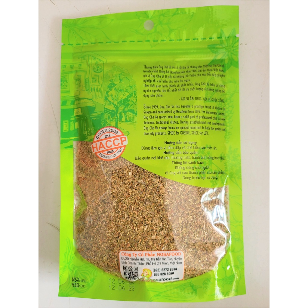 [Túi nhỏ 30g] LÁ KINH GIỚI ÔNG CHÀ VÀ [VN] NOSAFOOD Oregano Leaves