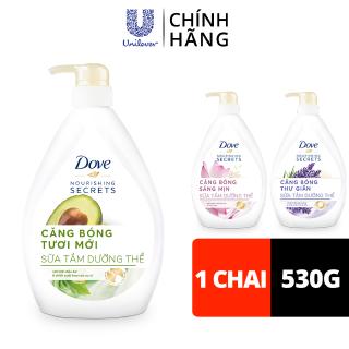 Sữa tắm dưỡng thể với chiết xuất thiên nhiên Dove dưỡng da căng bóng thư giãn 530g