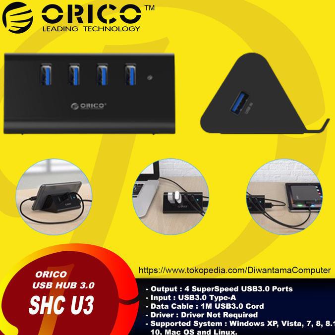 Bộ Chia 4 Cổng Usb 3.0 Orico Shc-U3 0512