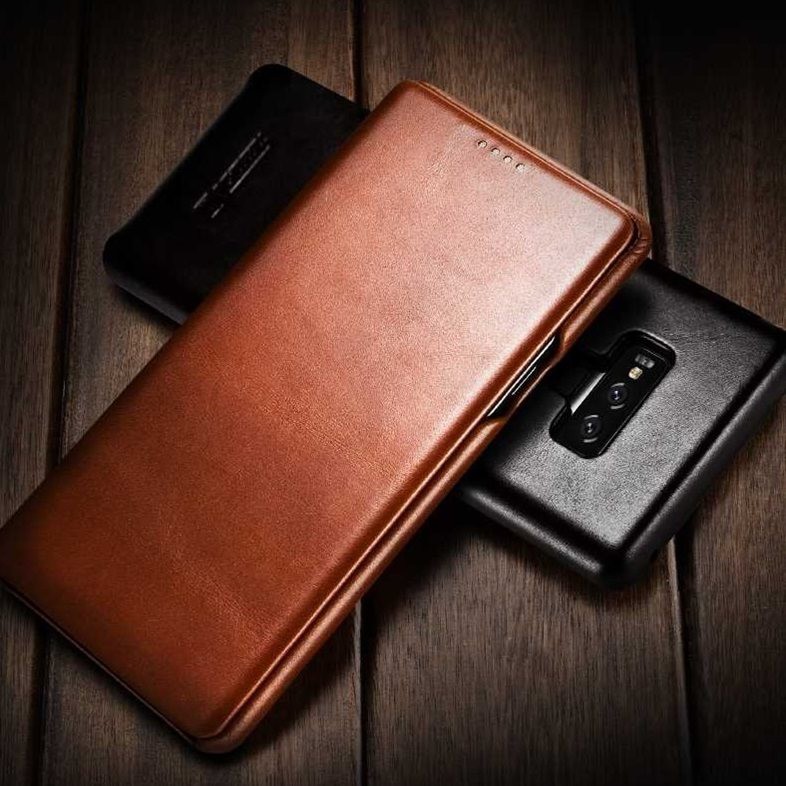 BAO DA CHÍNH HÃNG ICARER SAMSUNG S9 PLUS (DA THẬT) CAO CẤP