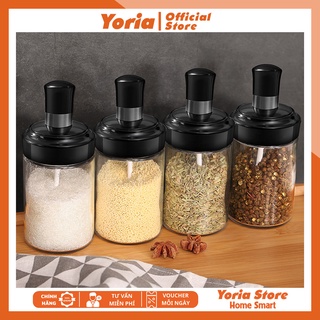 Lọ đựng gia vị thủy tinh kèm thìa YORIA YR101