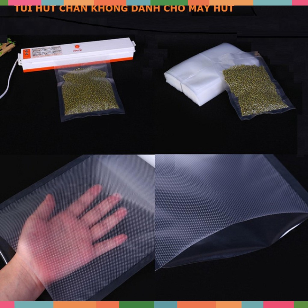 Túi hút chân không 1 mặt nhám - túi hút chân không