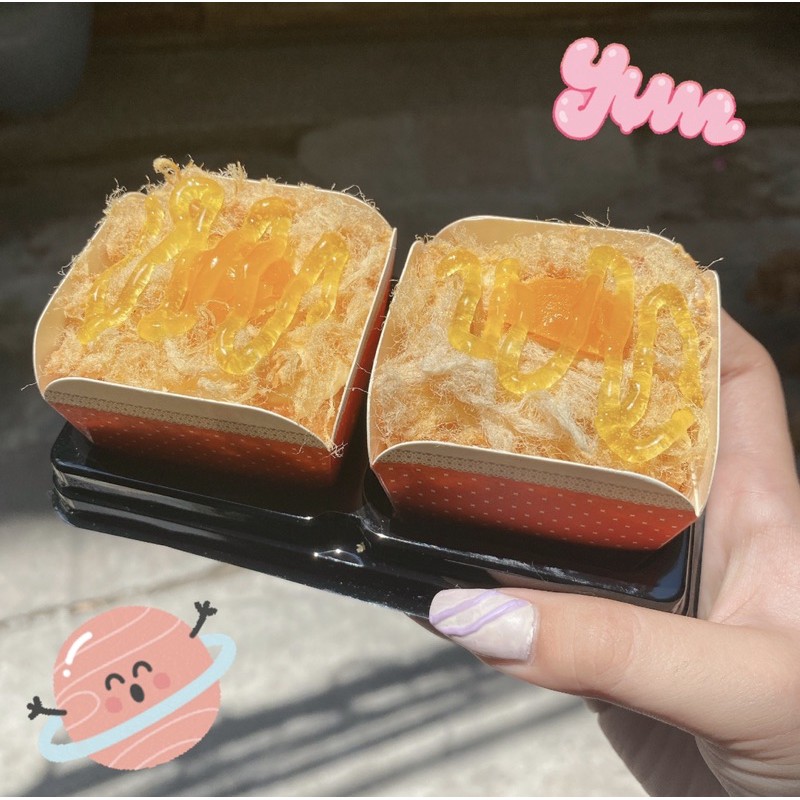 BÁNH BÔNG LAN TRỨNG MUỐI SỐT PHÔ MAI 🧀 (order-ship 1h now,grab nội thành TPHCM)