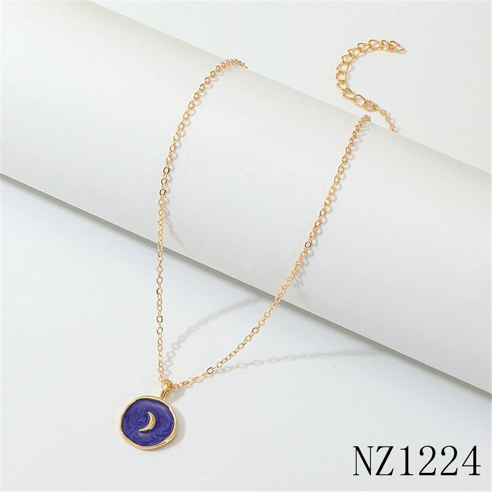 Dây chuyền hình mặt trăng và ngôi sao phong cách cổ điển cho phái nữ