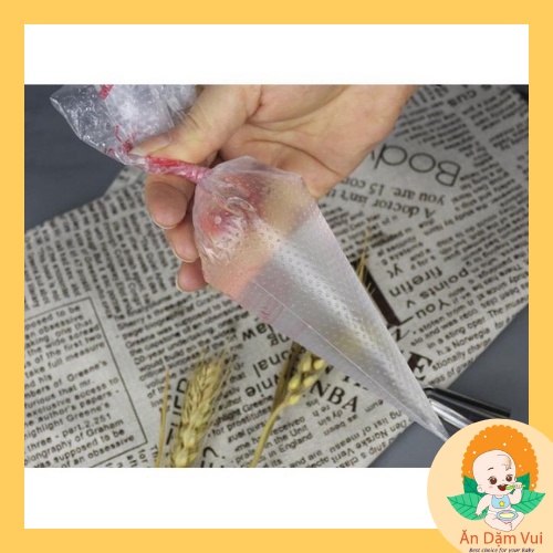 20 túi bắt kem nilong, túi trang trí bánh kem cookie dụng cụ làm bánh, làm xúc xích cho bé ăn dặm.