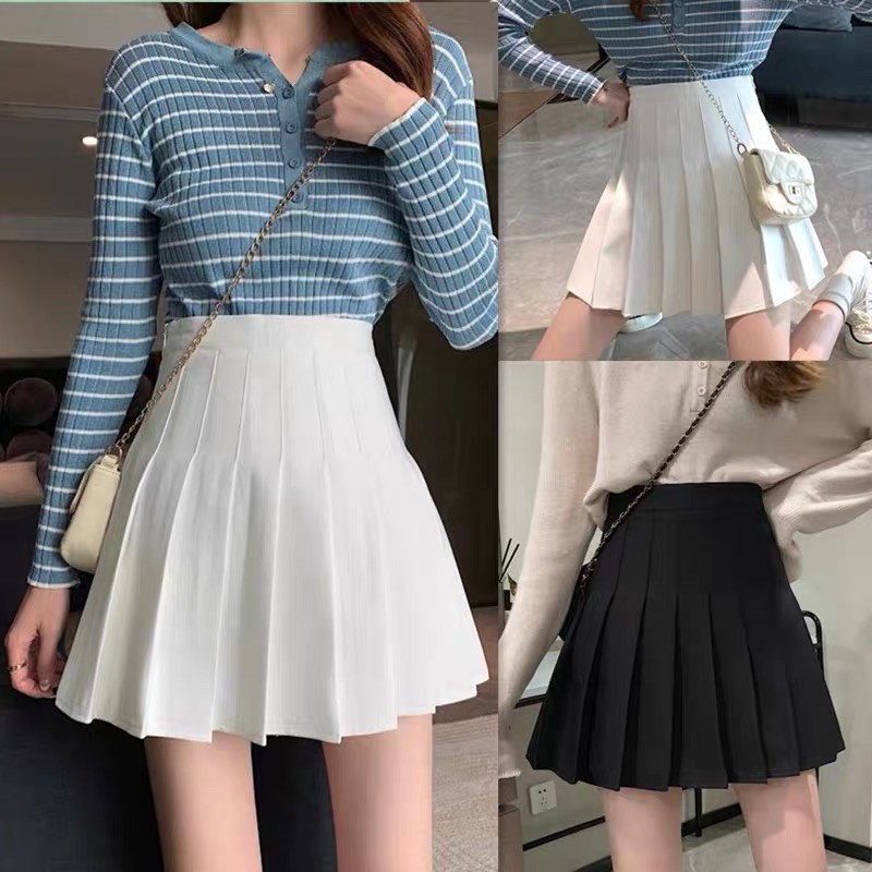 {Có Sẵn} Chân váy xếp li lưng cao hàn quốc kèm hình thật | BigBuy360 - bigbuy360.vn