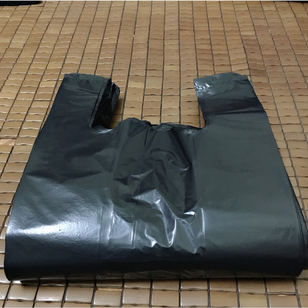 1kg túi nilon, túi xốp, túi đựng rác đựng đồ màu ĐEN có quai nhiều size