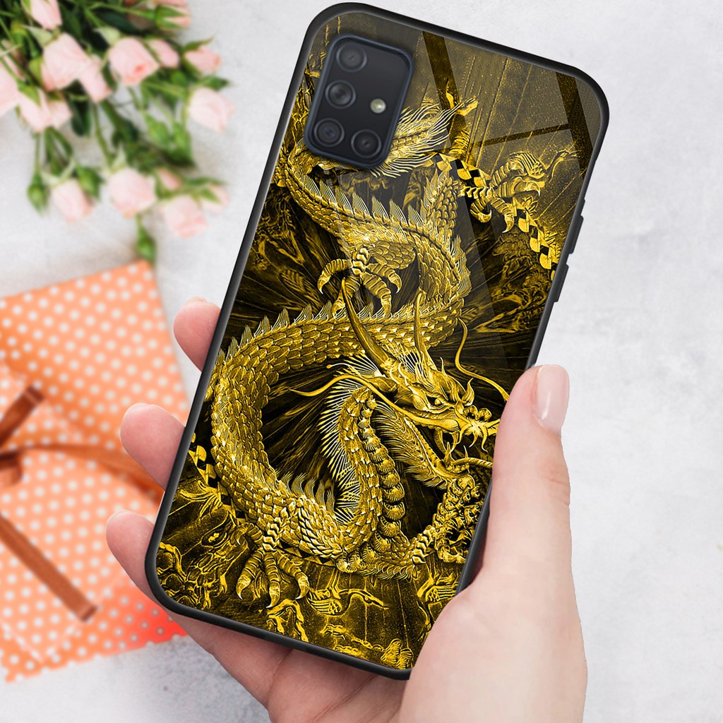 Ốp lưng kính CƯỜNG LỰC điện thoại SAMSUNG A51 - A71 in hình rồng sói Doremist | BigBuy360 - bigbuy360.vn