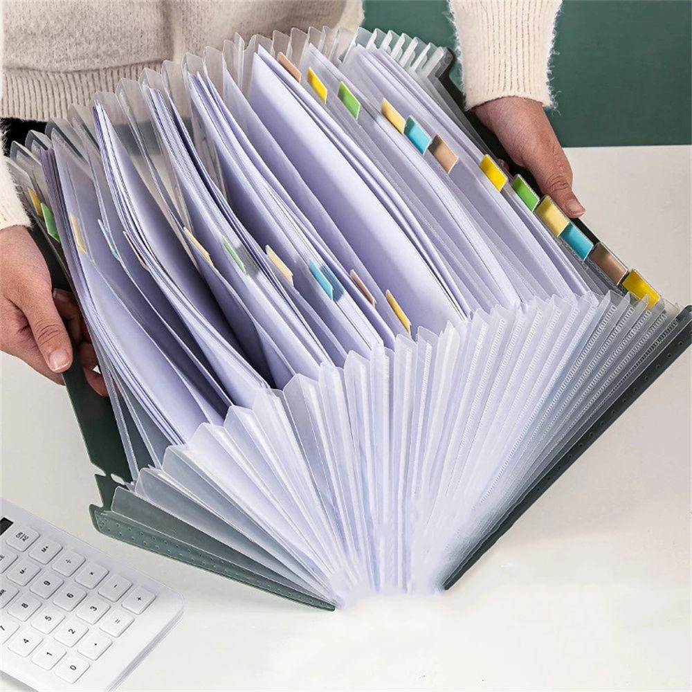 AUGUSTINA Bìa Đựng Tài Liệu Khổ A4 Sức Chứa Lớn Tiện Dụng Cho Văn Phòng / Trường Học