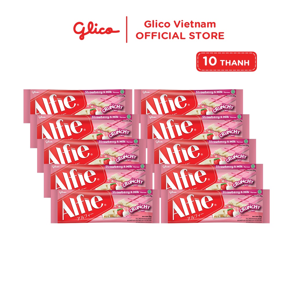 Socola dạng thanh GLICO Alfie (Combo 10 thanh)