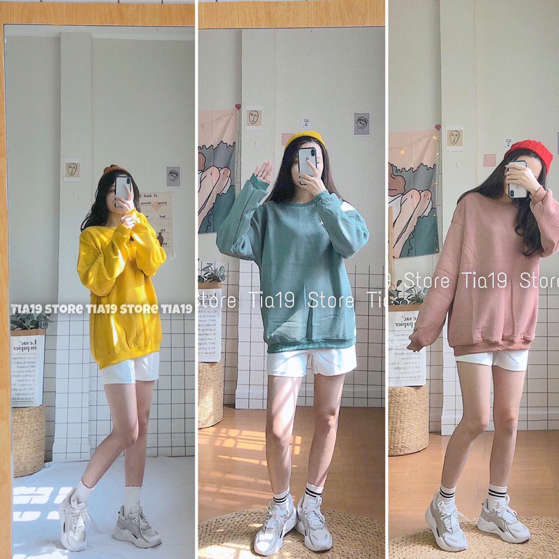 ÁO SWEATER NỈ BÔNG LOẠI 1 FORM TO ( ẢNH THẬT)