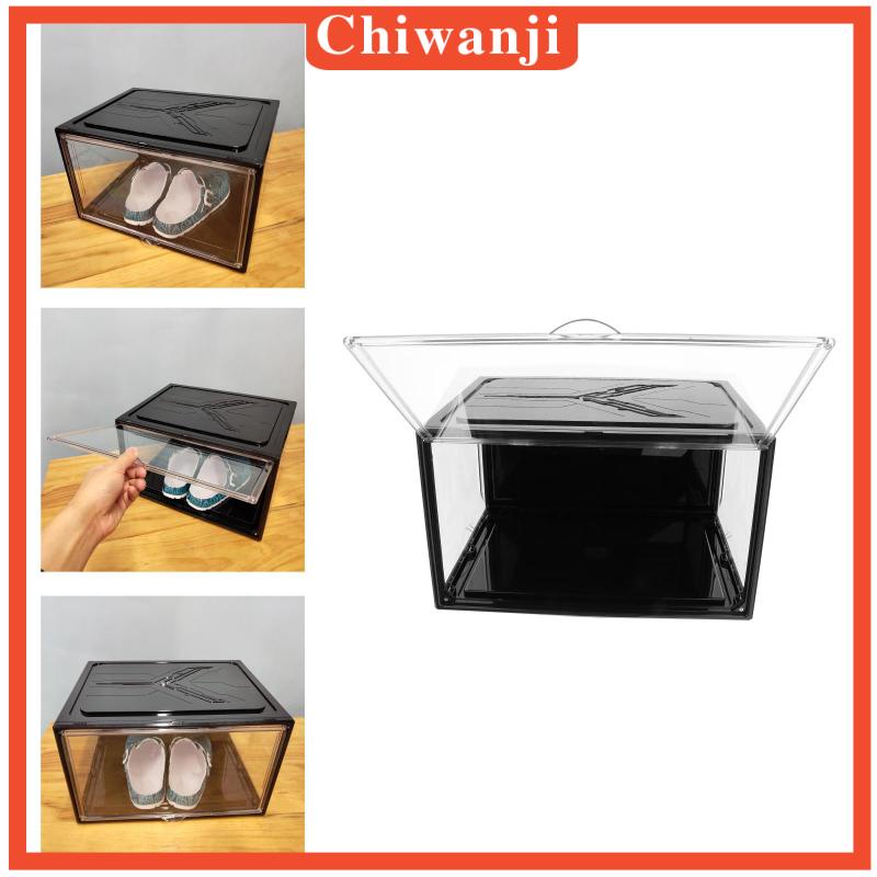 [CHIWANJI] Shoe Storage Boxes Magnetic Closure Containers Case 14''x 11'' x 8.7''