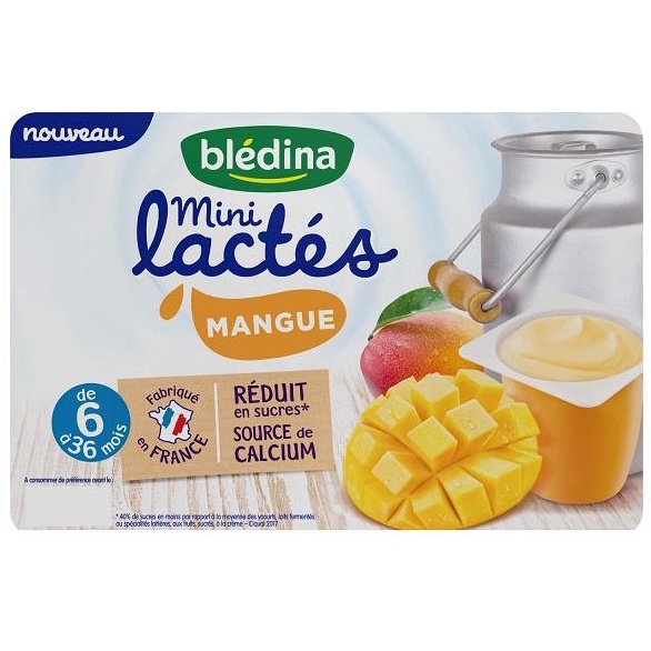 Sữa Chua Bledina Pháp Cho Bé Ăn Dặm từ 6m 6 Hộp/ Lốc