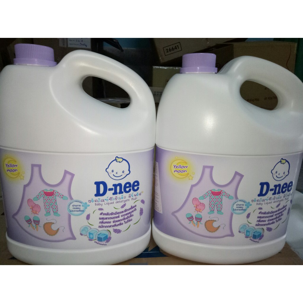 Combo 2 chai Nước giặt xả quần áo trẻ em Dnee 3000ml Thái Lan (5 màu)