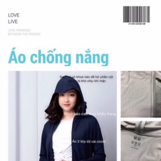 Áo chống nắng LAMIA ANTISUN 2 lớp xuất Nhật