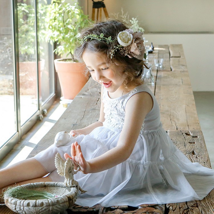 Váy công chúa chân ren 2 tầng