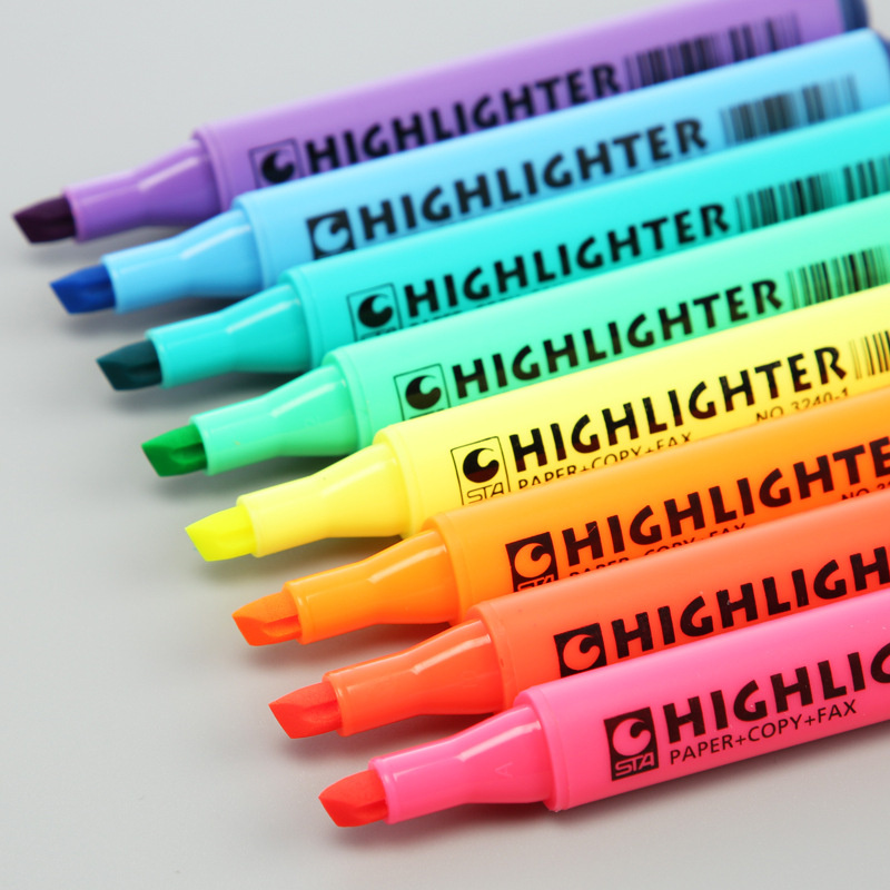 [Mã LIFEBOOK2 giảm 10% đơn 0Đ] Bút Dạ Đánh Dấu Nhớ Dòng Highlighter Vỏ Màu T125