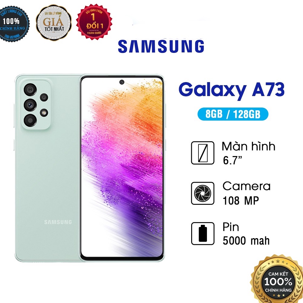 Điện thoại Samsung Galaxy A73 5G - Hàng Chính Hãng, Mới 100%