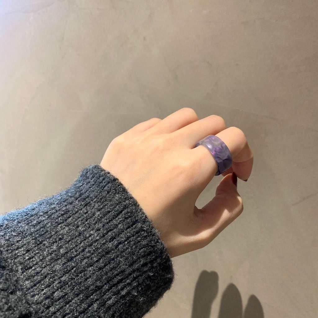 SUMU Nhẫn Acrylic Nhiều Màu Thời Trang Mùa Hè Cho Nữ