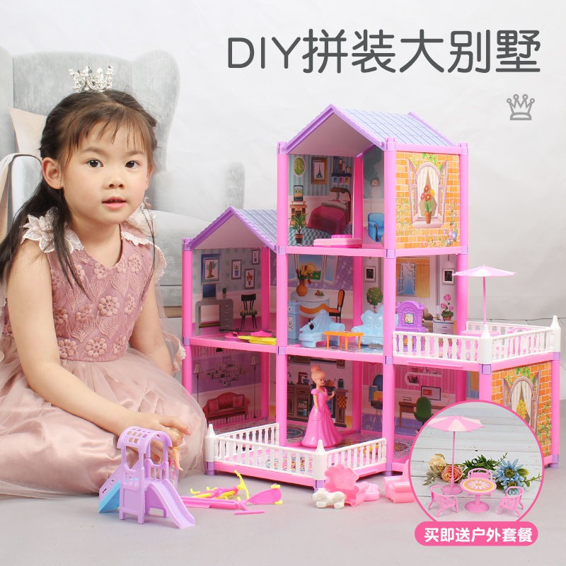 Đồ Chơi Ngôi Nhà Búp Bê Barbie Xinh Xắn Đáng Yêu Cho Bé