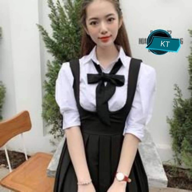 Váy nơ cổ dễ thương KTH0220