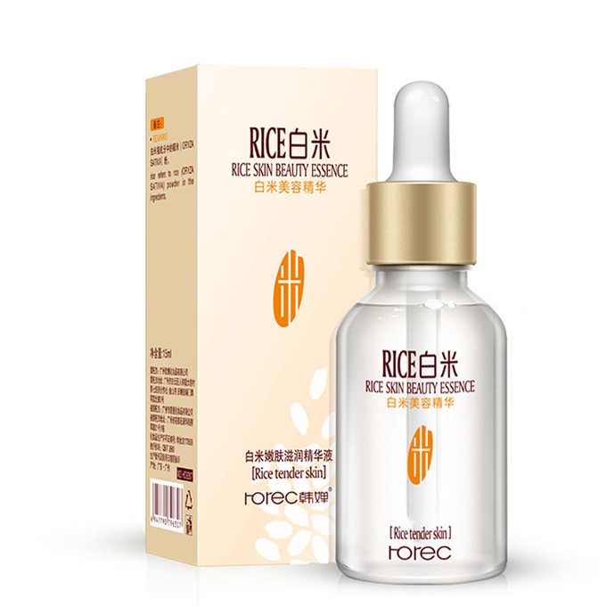 Tinh Chất Serum Dầu Gạo Dưỡng Trắng Da Mặt Rorec Rice Trẻ Hóa Làn Da, Kiểm Soát Dầu 15ml MS6039