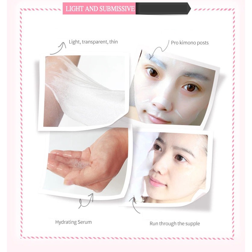 Combo 10 Mặt Nạ Giấy HA Images Dưỡng Trắng Da Mụn Cấp Ẩm Thải Độc,Mask HA