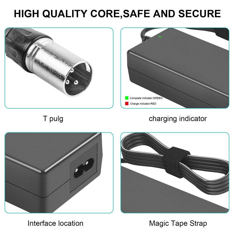 BTLIMER Bộ Sạc Xe Đạp Điện Siêu Bền Tiện Dụng