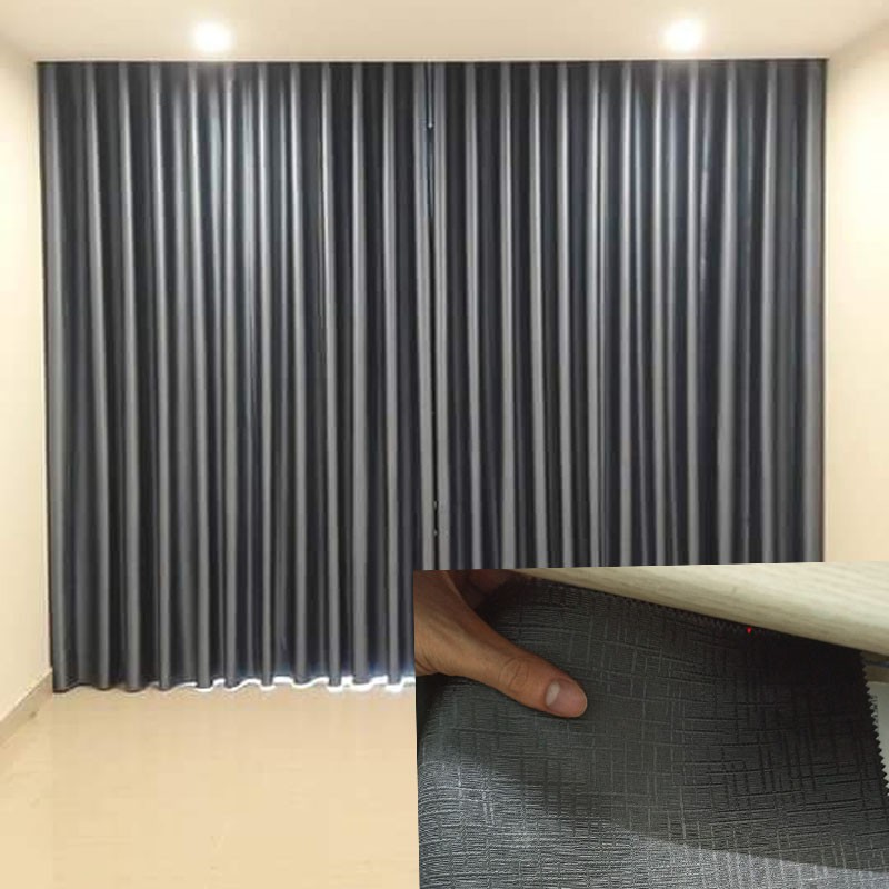 Rèm cửa phòng ngủ RC01 ❤️GIÁ RẺ NHẤT❤️ Rèm treo cửa sổ vải gấm dệt 3 lớp, hoạ tiết chìm