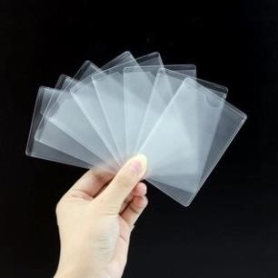 Ví Đựng Thẻ CCCD ATM Bằng Lái Xe Máy,oto Vỏ Bọc Bảo Quản bằng Nhựa Dẻo PVC Cao Cấp 1 Mặt Nhám 1 Mặt trong Xịn