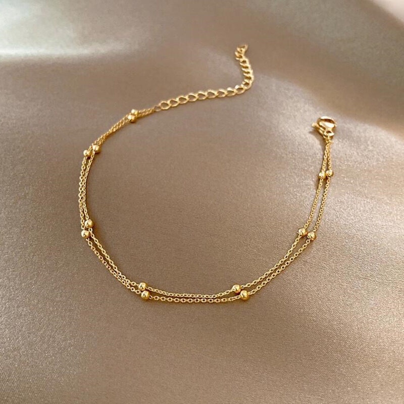 Ls Lắc Chân Mạ Vàng 18K Bangkok Cho Nữ