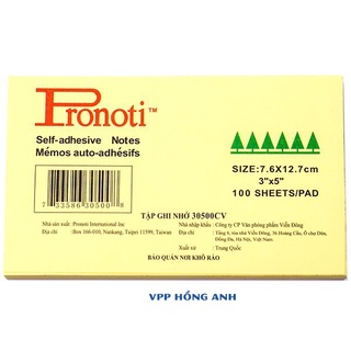 Giấy ghi chú Pronoti - giấy note vàng Pronoti 3x5