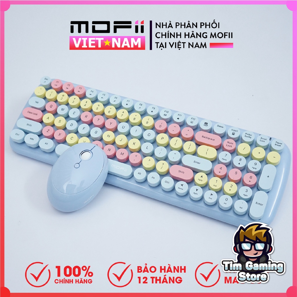 Bộ bàn phím và chuột không dây MOFII – Candy XR