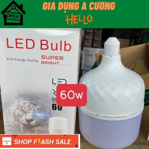 Bóng đèn Led Bulb Bóng led bulb trụ nhựa ánh sáng trắng (40W-60W) cao cấp
