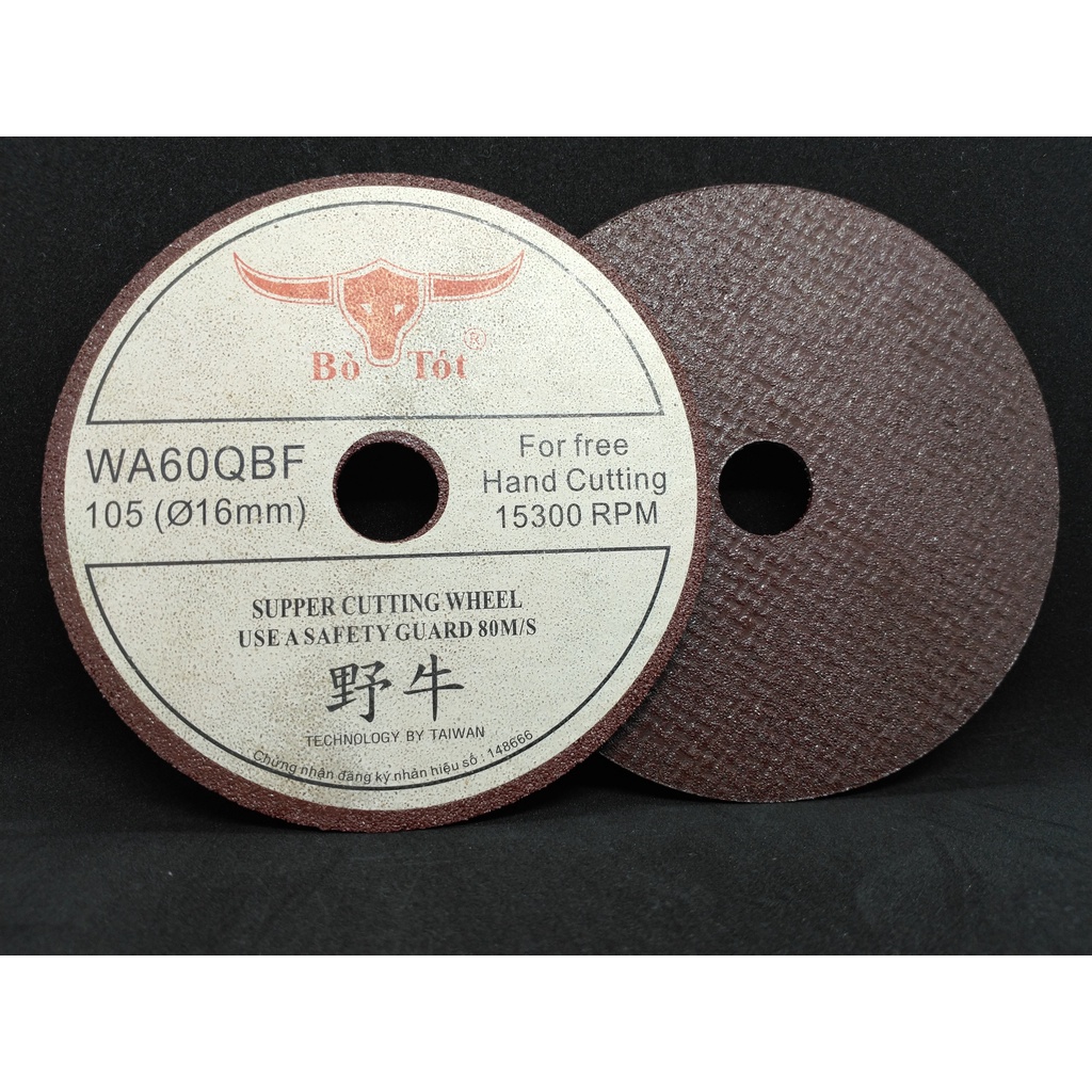 Đá cắt sắt BOTOT 105,125 - Đá cắt inox - Đá cắt kim loại - Hàng chính hãng