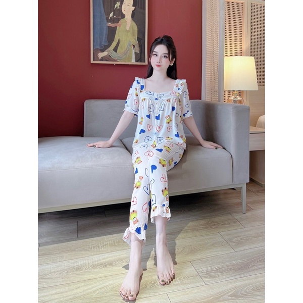 ❤️Bộ 2s, hai dây họa trơn lụa mango siêu mát mềm mịn thấm hút mồ hôi cho nàng diện nhà , đi chơi