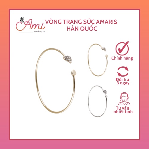 Vòng trang sức Amaris Hàn Quốc [trái tim đính đá]