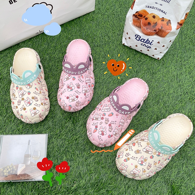 Dép sandal MS Iss869 đế dày họa tiết hoạt hình dễ thương phong cách hàn quốc thời trang mùa hè cho nữ