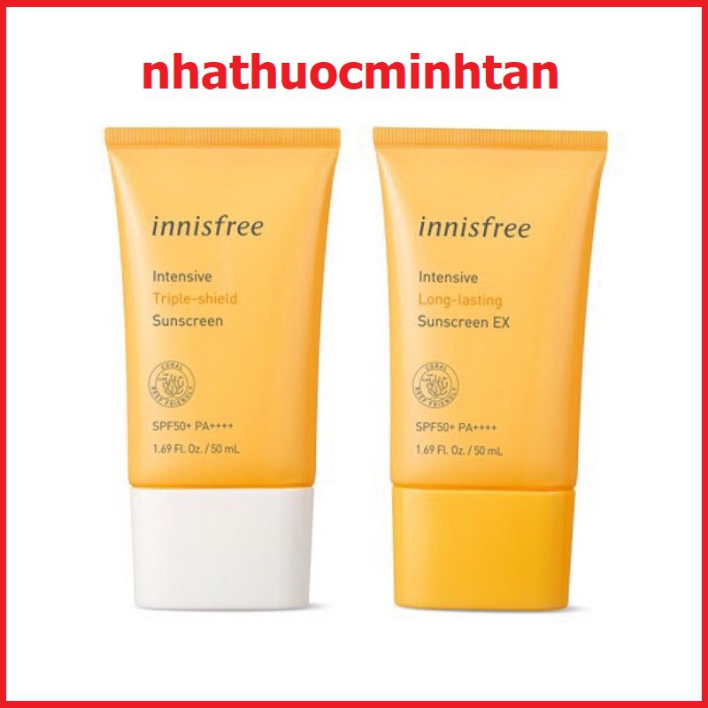 Kem Chống Nắng Innisfree Intensive Sunscreen SPF50+ PA+ 50ml Mẫu Mới | BigBuy360 - bigbuy360.vn