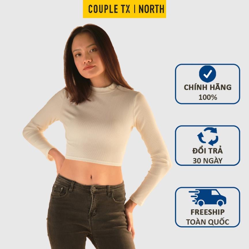 Áo thun croptop Couple TX chất thun gân dài tay giữ nhiệt cutout sau lưng cá tính WTS 2107 !