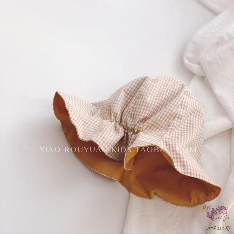 Mũ Xô Hoạ Tiết Trơn Phong Cách Hàn Quốc Đáng Yêu Cho Bé