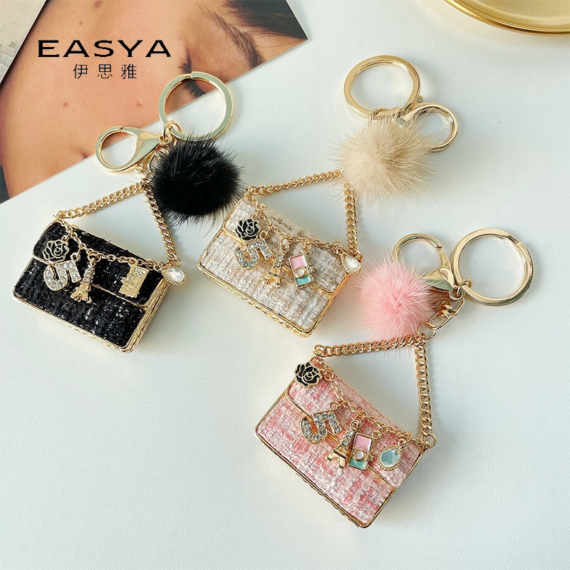 Móc Khóa Hình Hoa Trà Nhỏ Phong Cách Mới Sáng Tạo