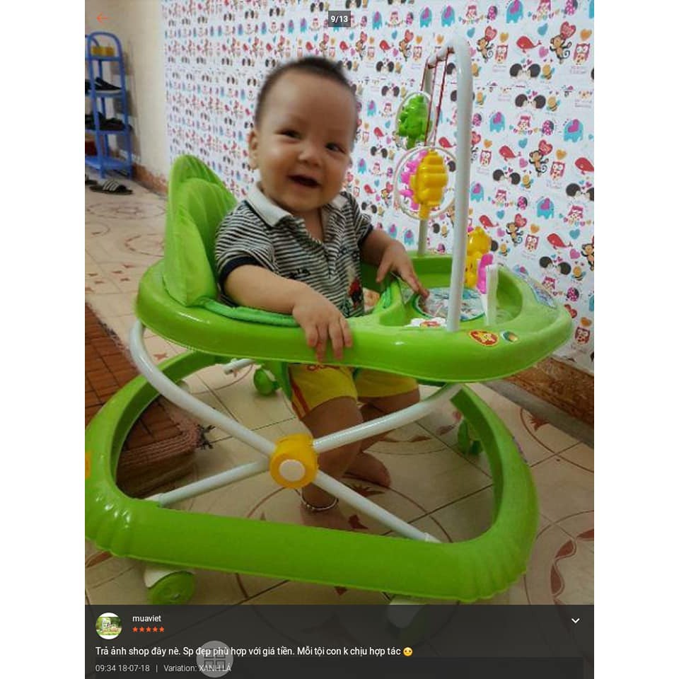 FREE SHIP EXTRA Xe tròn tập đi Song Long AA1 có nhạc cho bé