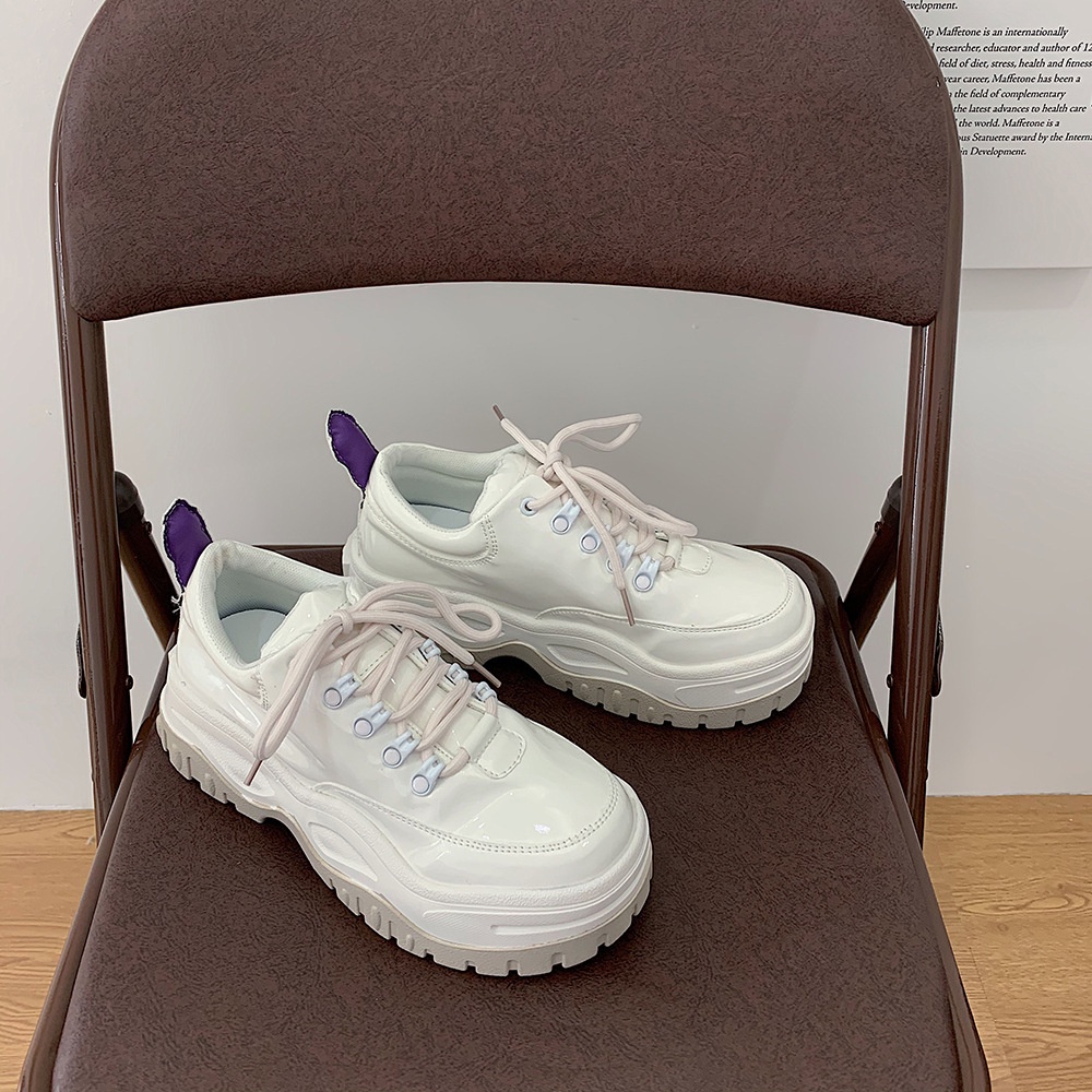 Giày Sneaker đế độn buộc dây nữ
