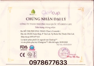 Combo 2 cốc nguyệt san Claricup [ TẶNG FULL QUÀ]