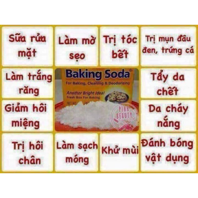 Bột baking soda đa công dụng 454g.