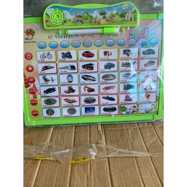 Bảng chữ cái điện tử song ngữ 11 chủ đề cho bé thông minh - Tặng kèm pin