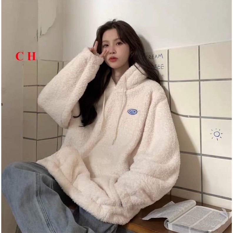 Áo hodie lông thêu logo COA