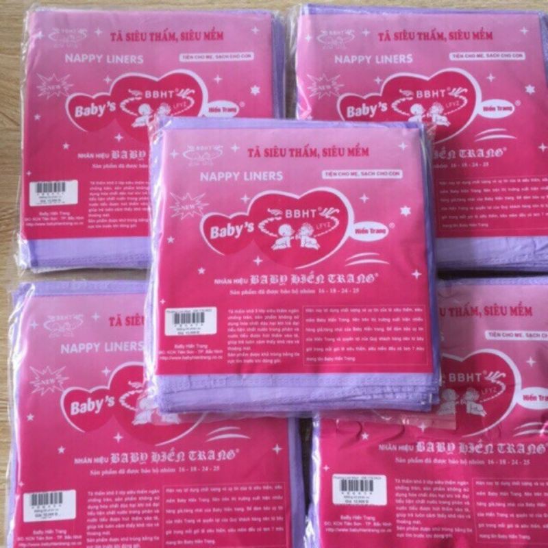 Giấy Lót Phân Su Cho Bé Sơ Sinh / Giấy Tím Hiền Trang 8-10 Tờ