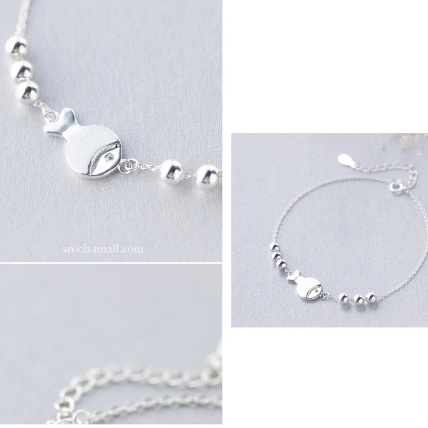 [Freesize] Lắc Tay/Vòng Tay Nữ Bạc 925 Cao Cấp ERASHOP 000358 - Hình Con Cá Đáng Yêu, Đơn Giản Siêu Rẻ Đẹp